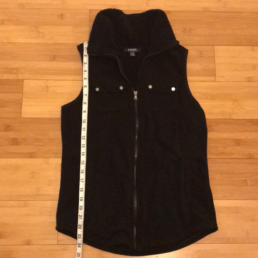 Chaps Feece Zipper Vest